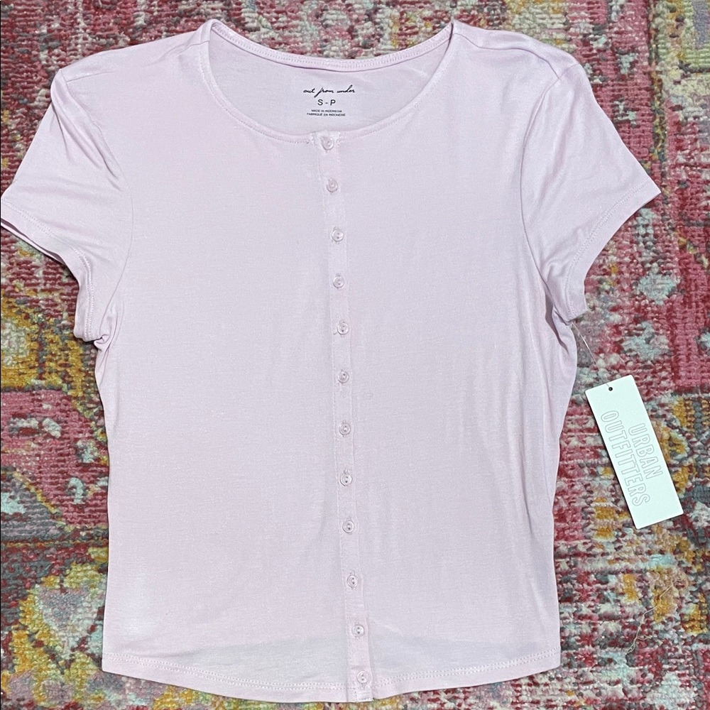 Urban Outfitters Light Lilac Soft Button Shirt